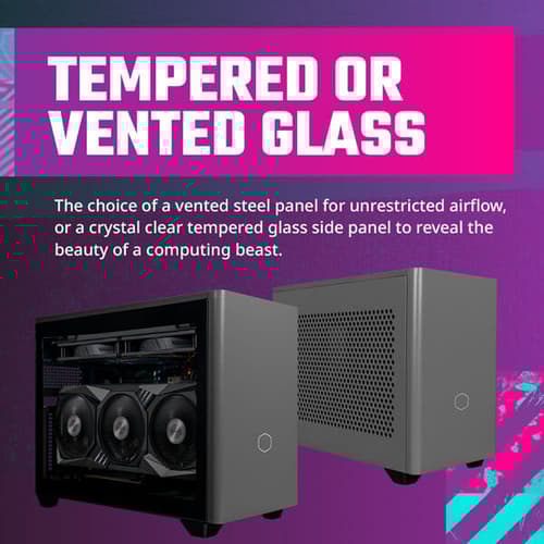 Cooler Master MasterBox NR200P Max (M-ITX) Mini Tower Cabinet (Black-Grey)
